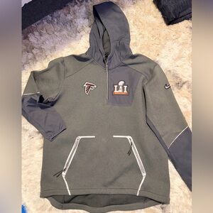 Nike Gray Hoodie with Super Bowl LI Logo
